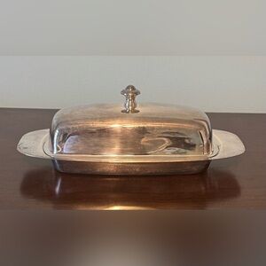 Mid-Century Sheffield Silver Butter Dish